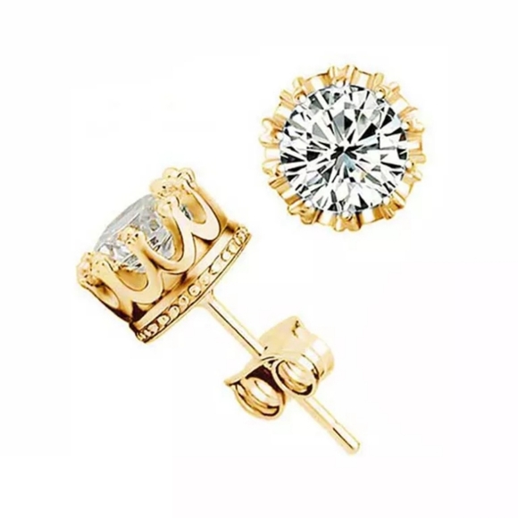 Bling Jewelry Jewelry - Stunning Gold Stud Earrings